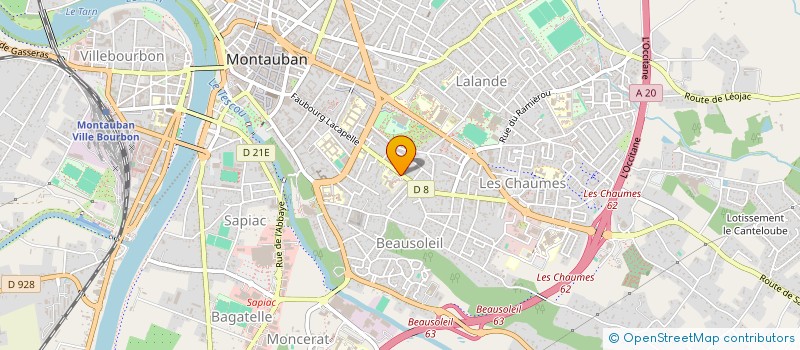localisation de l'entreprise MADAME PASCALE DELOUIS à MONTAUBAN