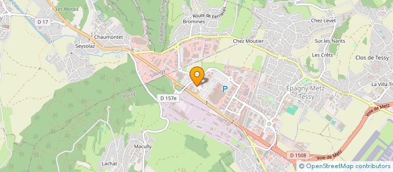 localisation de l'entreprise MADAME PASCALE DEPREZ  EPAGNY METZ-TESSY