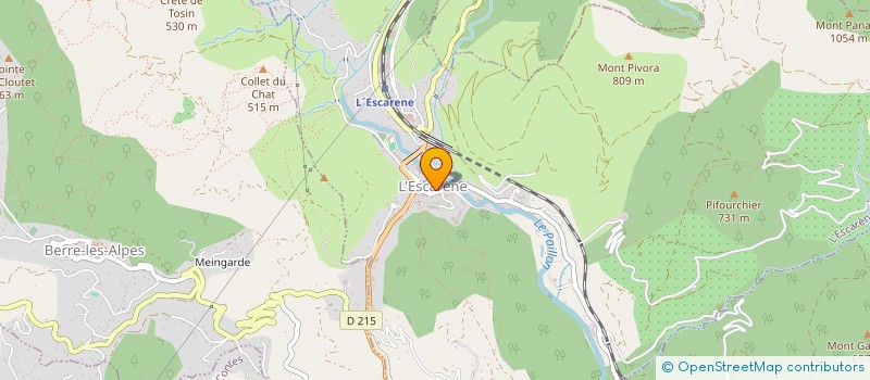 localisation de l'entreprise MADAME PASCALE DEROUFFET  L'ESCARENE