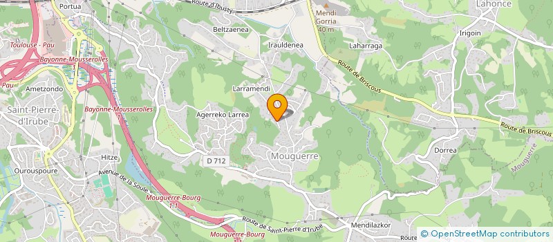 localisation de l'entreprise MADAME PASCALE DERRUAU  SAINT PIERRE D'IRUBE