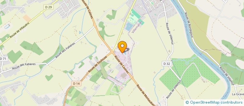 localisation de l'entreprise MADAME PASCALE DESCOTES  VILLEMUR-SUR-TARN