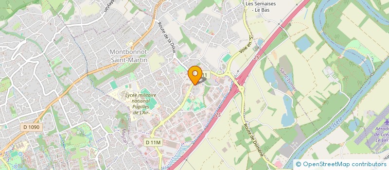 localisation de l'entreprise MADAME PASCALE DESPLANCHES  MONTBONNOT-SAINT-MARTIN