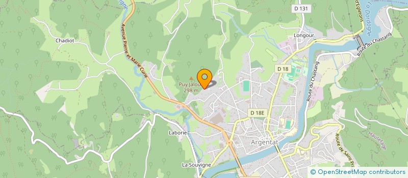 localisation de l'entreprise MADAME PASCALE DETREZ  ARGENTAT-SUR-DORDOGNE