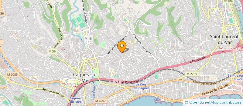 localisation de l'entreprise MADAME PASCALE DI TOMASO à CAGNES-SUR-MER
