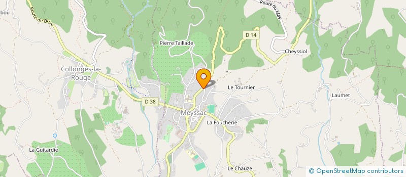 localisation de l'entreprise MADAME PASCALE DONKER  MEYSSAC