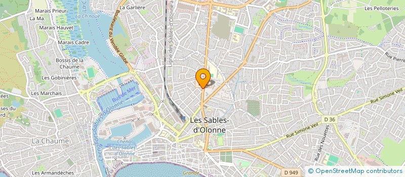 localisation de l'entreprise MADAME PASCALE DOTTI à LES SABLES D'OLONNE