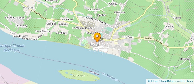 localisation de l'entreprise MADAME PASCALE DOUSSANG  BOURG