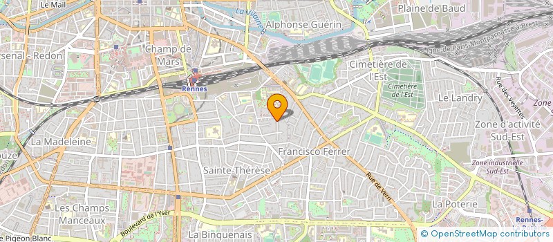 localisation de l'entreprise MADAME PASCALE DRIEN  RENNES