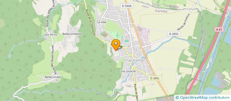 localisation de l'entreprise MADAME PASCALE DRILLAT  CHAPAREILLAN