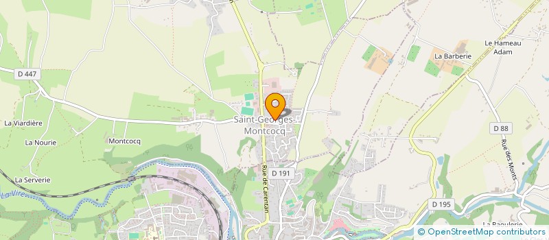 localisation de l'entreprise MADAME PASCALE DROUIN  SAINT-GEORGES-MONTCOCQ