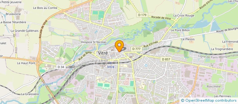 localisation de l'entreprise MADAME PASCALE DRUGEOT  VITRE