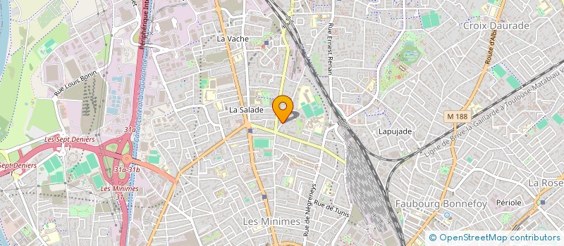 localisation de l'entreprise MADAME PASCALE DUBOIS  TOULOUSE