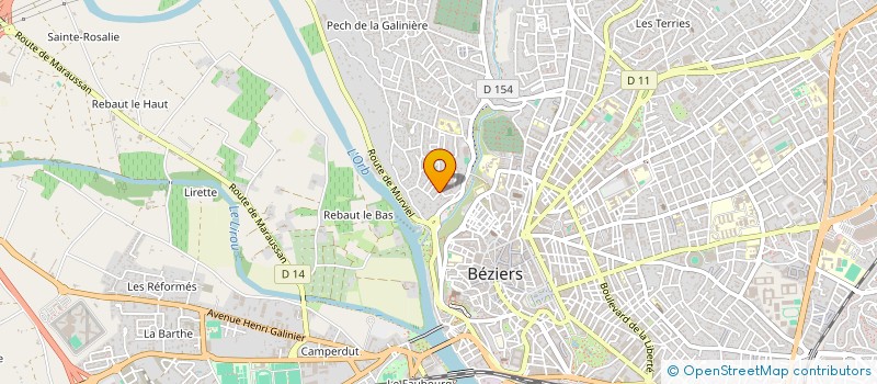 localisation de l'entreprise MADAME PASCALE DUCHIRON à BEZIERS