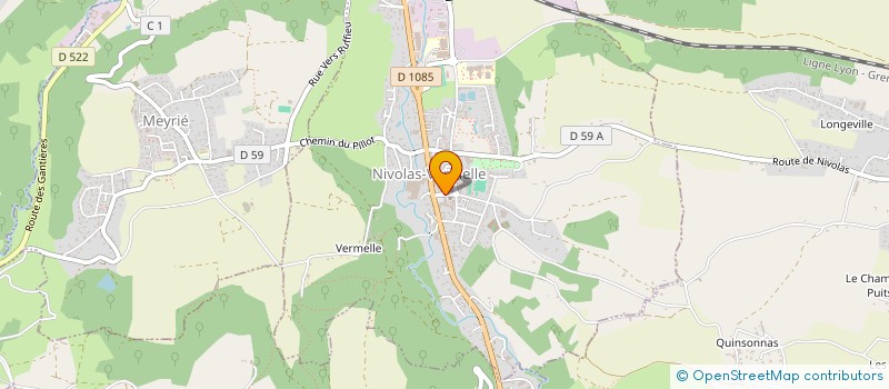 localisation de l'entreprise MADAME PASCALE DUCROS  LES ABRETS-EN-DAUPHINE