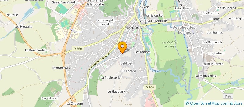 localisation de l'entreprise MADAME PASCALE DUFRENOIS  LOCHES