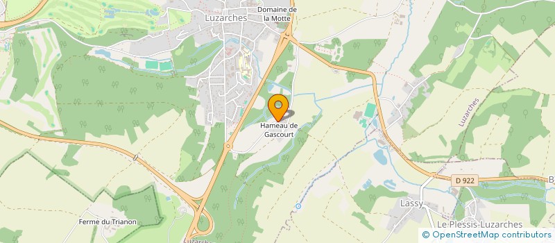 localisation de l'entreprise MADAME PASCALE DULLIN  LUZARCHES