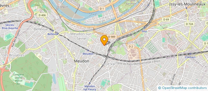 localisation de l'entreprise MADAME PASCALE DUPE à MEUDON