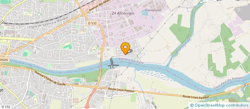 localisation de l'entreprise MADAME PASCALE DYE  ROMANS-SUR-ISERE