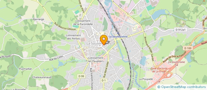 localisation de l'entreprise MADAME PASCALE EDME à LA SOUTERRAINE