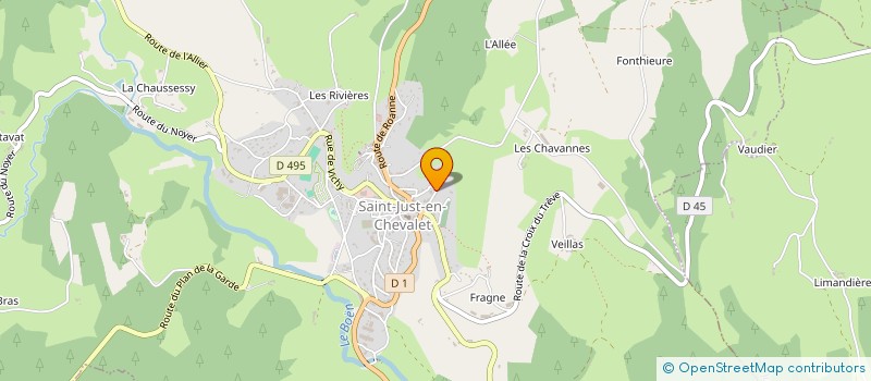 localisation de l'entreprise MADAME PASCALE ETAIX  SAINT-JUST-EN-CHEVALET