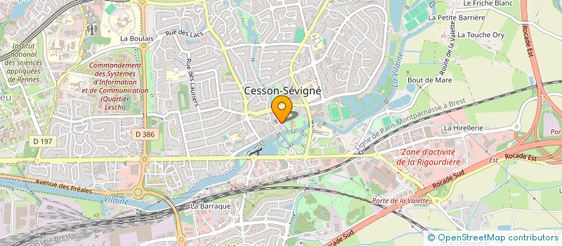 localisation de l'entreprise MADAME PASCALE ETRILLARD à CESSON-SEVIGNE