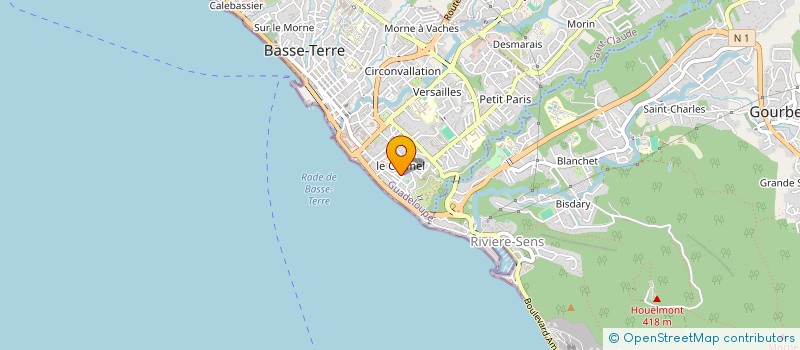 localisation de l'entreprise MADAME PASCALE EUZEBE à BASSE-TERRE