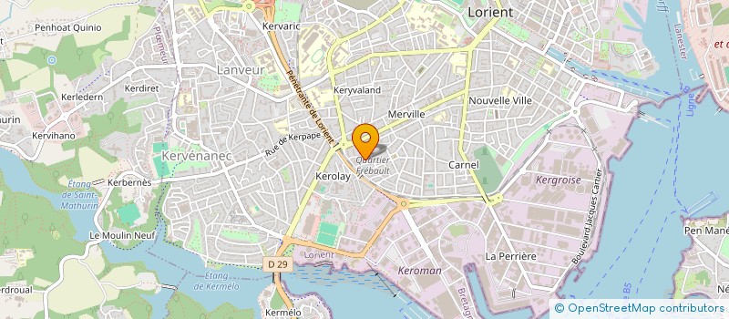 localisation de l'entreprise MADAME PASCALE EVEN à LORIENT