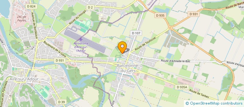 localisation de l'entreprise MADAME PASCALE EYGLIER  BARCELONNE-DU-GERS