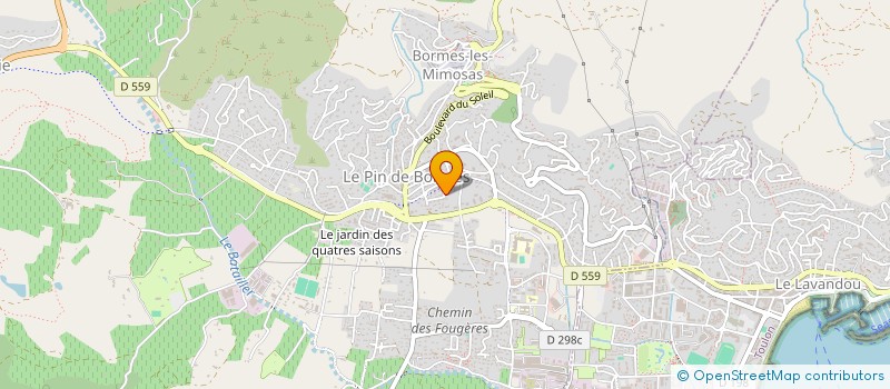 localisation de l'entreprise MADAME PASCALE EYLAN  BORMES-LES-MIMOSAS