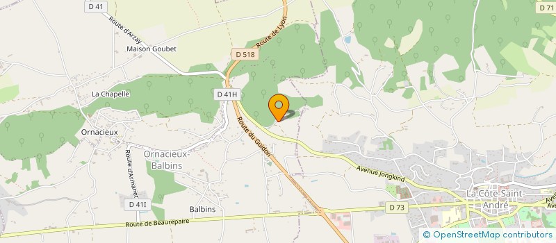 localisation de l'entreprise MADAME PASCALE EYMOND LARITAZ  ORNACIEUX-BALBINS