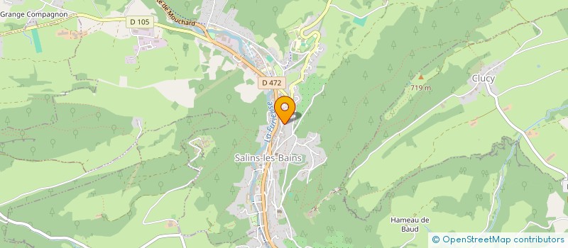 localisation de l'entreprise MADAME PASCALE FASSENET  SALINS-LES-BAINS