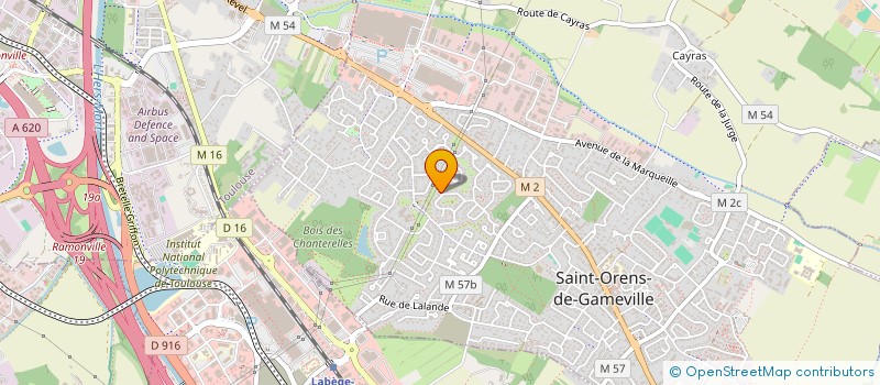 localisation de l'entreprise MADAME PASCALE FAUVEAU  SAINT-ORENS-DE-GAMEVILLE