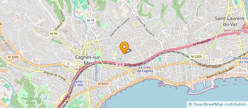 localisation de l'entreprise MADAME PASCALE FAYET à CAGNES-SUR-MER