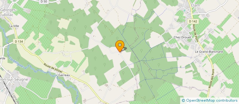 localisation de l'entreprise MADAME PASCALE FEDON  ST GEORGES ANTIGNAC