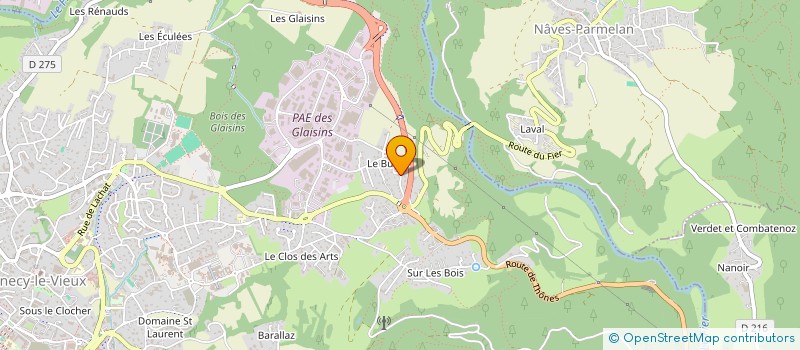 localisation de l'entreprise MADAME PASCALE FELIZAT à ANNECY