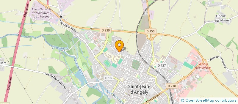 localisation de l'entreprise MADAME PASCALE FERRON  SAINT-JEAN-D'ANGELY