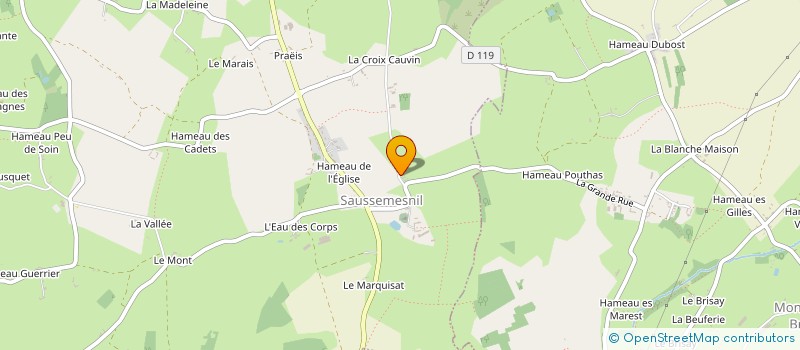 localisation de l'entreprise MADAME PASCALE FIDELIN  MONTAIGU-LA-BRISETTE