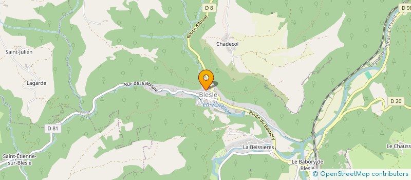 localisation de l'entreprise MADAME PASCALE FORGES  BLESLE