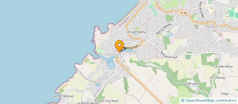 localisation de l'entreprise MADAME PASCALE FOULLON  PLENEUF-VAL-ANDRE