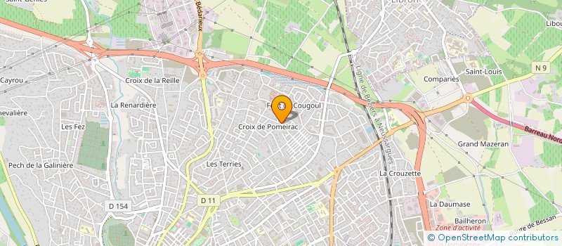 localisation de l'entreprise MADAME PASCALE FOULQUIER à BEZIERS