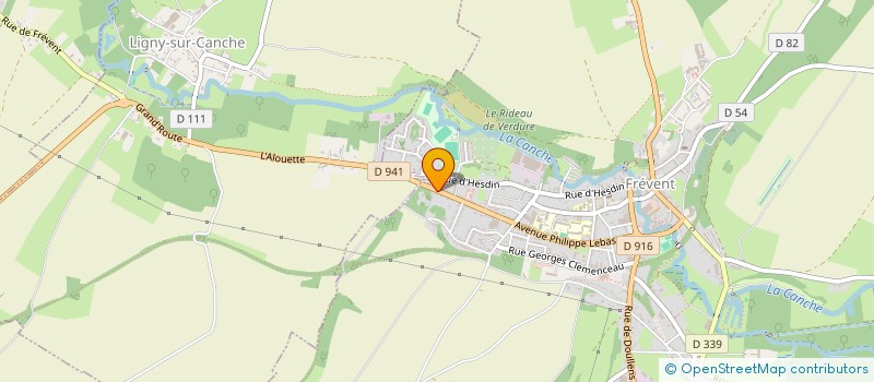 localisation de l'entreprise MADAME PASCALE FOURNIER  FREVENT