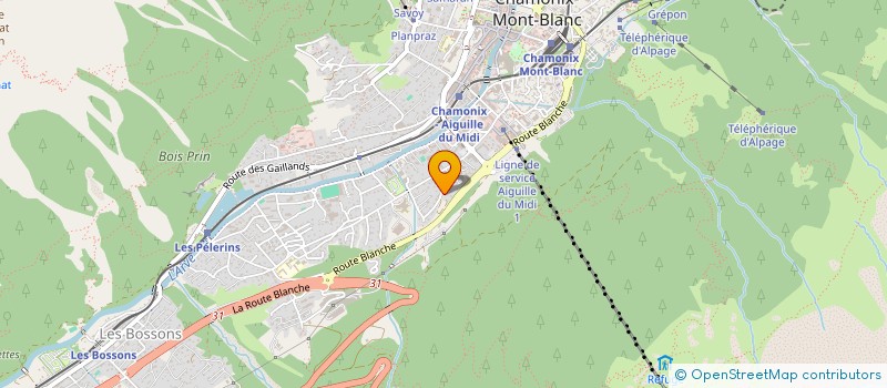 localisation de l'entreprise MADAME PASCALE FRECHIN  CHAMONIX-MONT-BLANC