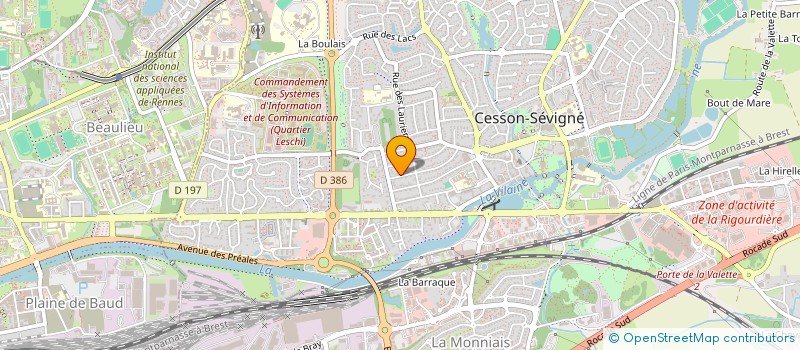 localisation de l'entreprise MADAME PASCALE GARO  CESSON-SEVIGNE