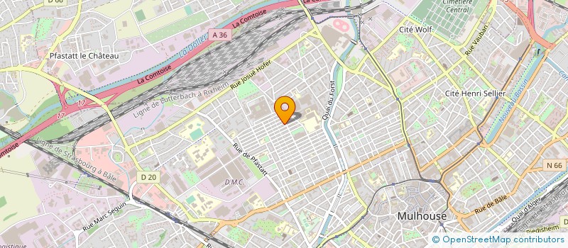 localisation de l'entreprise MADAME PASCALE GARRIGNOT  MULHOUSE