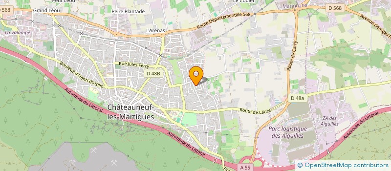 localisation de l'entreprise MADAME PASCALE GASAN  CHATEAUNEUF-LES-MARTIGUES