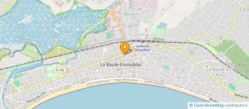 localisation de l'entreprise MADAME PASCALE GAUDICHEAU à LA BAULE-ESCOUBLAC