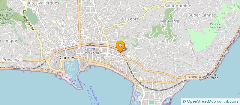 localisation de l'entreprise MADAME PASCALE GAZET à CANNES