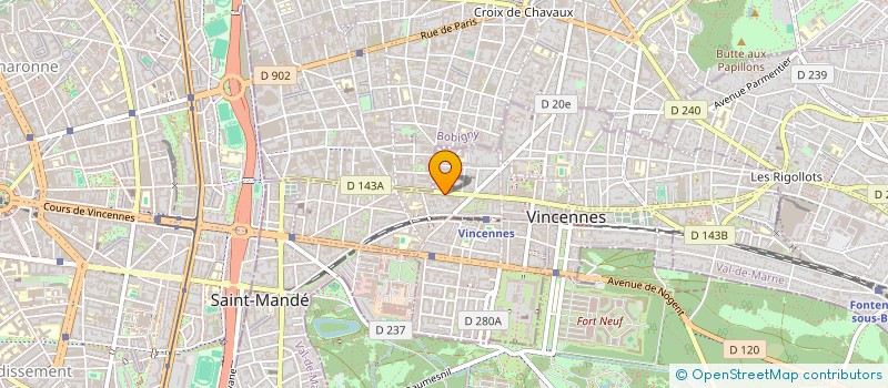 localisation de l'entreprise MADAME PASCALE GELLUSSEAU à VINCENNES