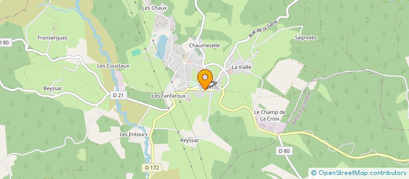 localisation de l'entreprise MADAME PASCALE GELY  SORNAC