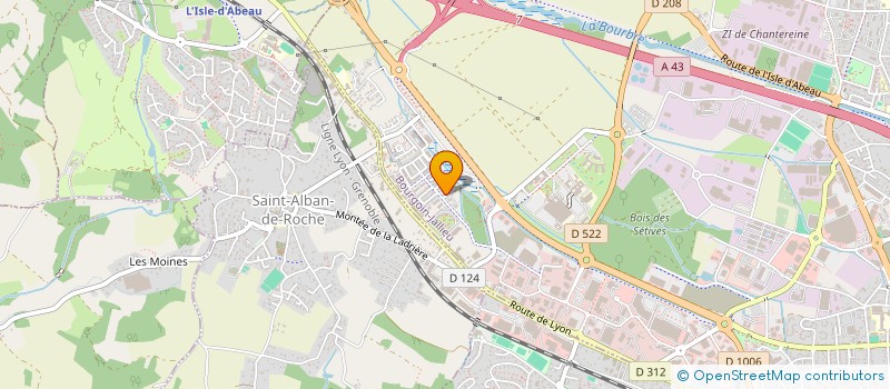 localisation de l'entreprise MADAME PASCALE GEOFFROY  BOURGOIN-JALLIEU